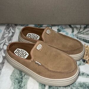 Hey Dude Kid’s Tan Slip-On Shoes
